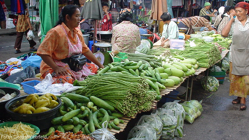 Wochenmarkt in Ao Nang, Krabi